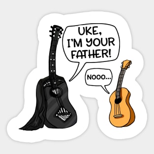 Uke I'm Your Father Funny Guitar Sticker